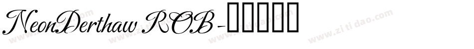 NeonDerthaw ROB字体转换